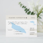 RSVP Instapkaart Naar Aruba (Staand voorkant)