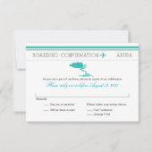 RSVP Instapkaart Naar Aruba (Voorkant)