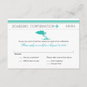 RSVP Instapkaart Naar Aruba Kaartje (Voorkant)