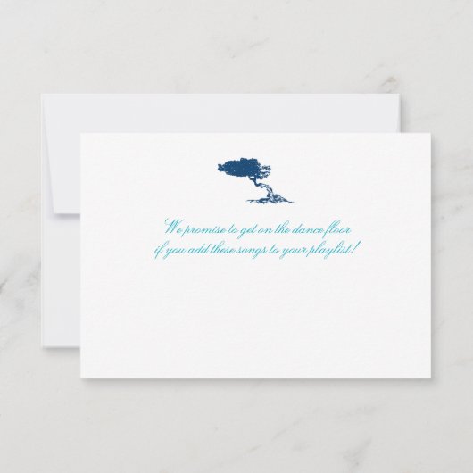 RSVP-instapkaart naar Aruba RSVP Kaartje (Achterkant)