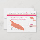 RSVP-instapkaart naar Aruba RSVP Kaartje (Voorkant)