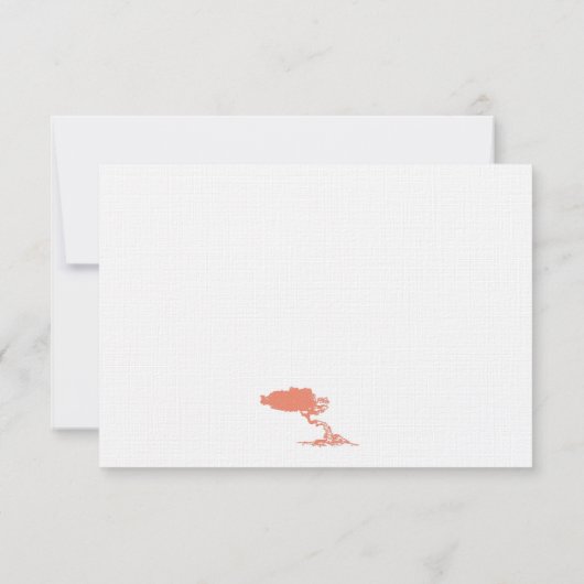 RSVP-instapkaart naar Aruba RSVP Kaartje (Achterkant)