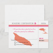 RSVP-instapkaart naar Aruba RSVP Kaartje (Voorkant / Achterkant)