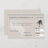 RSVP Instapkaart NAAR COSTA RICA (Voorkant / Achterkant)