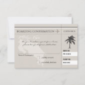 RSVP Instapkaart Naar COSTA RICA Kaartje (Voorkant)