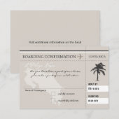 RSVP Instapkaart Naar COSTA RICA Kaartje (Voorkant / Achterkant)