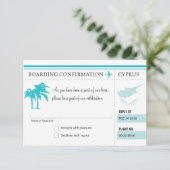 RSVP Instapkaart Naar Cyprus (Staand voorkant)