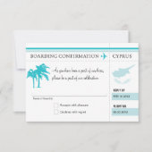 RSVP-instapkaart naar Cyprus RSVP Kaartje (Voorkant)