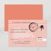 RSVP Instapkaart Naar Dominicaanse Republiek (Voorkant / Achterkant)