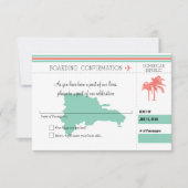 RSVP-instapkaart naar Dominicaanse Republiek | COR Kaart (Voorkant)