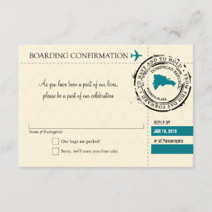 RSVP-instapkaart naar Dominicaanse Republiek Kaart