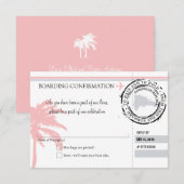 RSVP Instapkaart Naar Dominicaanse Republiek Kaart (Voorkant / Achterkant)