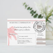 RSVP Instapkaart Naar Dominicaanse Republiek | Roz (Staand voorkant)