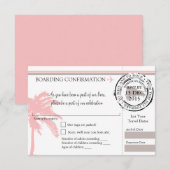 RSVP Instapkaart Naar Dominicaanse Republiek | Roz (Voorkant / Achterkant)