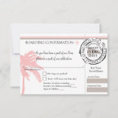 RSVP-instapkaart naar Dominicaanse Republiek | Roz RSVP Kaartje (Voorkant)