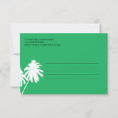 RSVP Instapkaart naar Fiji-eilanden Kaart (Achterkant)