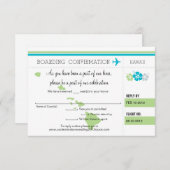 RSVP Instapkaart Naar Hawaï (Voorkant / Achterkant)