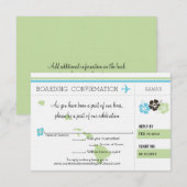 RSVP Instapkaart Naar Hawaï Kaartje (Voorkant / Achterkant)