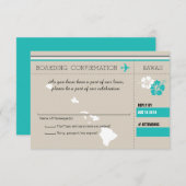 RSVP instapkaart naar HAWAII (Voorkant / Achterkant)