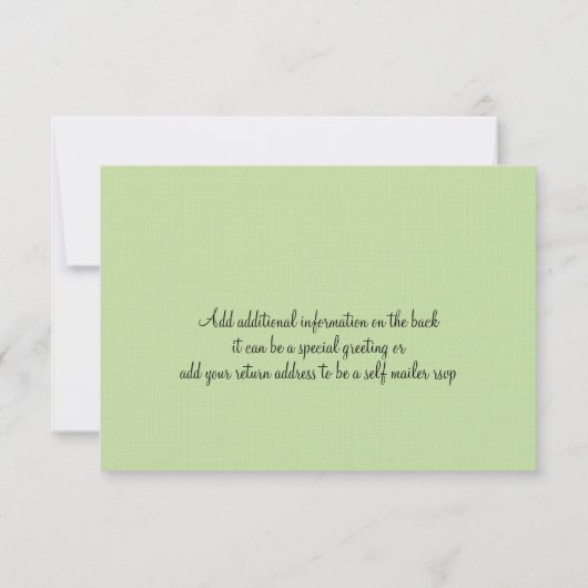 RSVP-instapkaart naar Hawaii RSVP Kaartje (Achterkant)