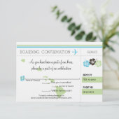 RSVP-instapkaart naar Hawaii RSVP Kaartje (Staand voorkant)