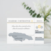 RSVP-instapkaart naar JAMAICA RSVP Kaartje (Staand voorkant)