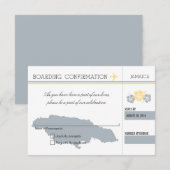 RSVP-instapkaart naar JAMAICA RSVP Kaartje (Voorkant / Achterkant)