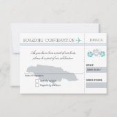 RSVP-instapkaart naar JAMAICA RSVP Kaartje (Voorkant)