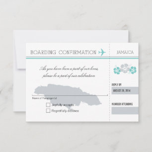 RSVP-instapkaart naar JAMAICA RSVP Kaartje