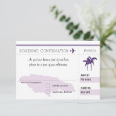 RSVP-instapkaart naar JAMAICA RSVP Kaartje (Staand voorkant)