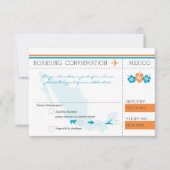 RSVP instapkaart naar MEXICO (Voorkant)