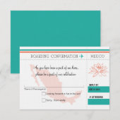 RSVP instapkaart naar MEXICO (Voorkant / Achterkant)