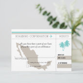 RSVP Instapkaart NAAR MEXICO (Staand voorkant)