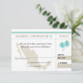 RSVP Instapkaart NAAR MEXICO (Staand voorkant)