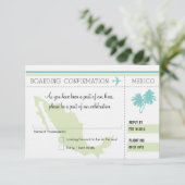 RSVP instapkaart naar MEXICO (Staand voorkant)