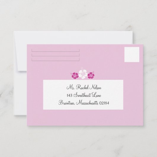 RSVP instapkaart naar MEXICO (Achterkant)