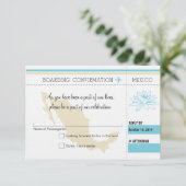 RSVP instapkaart naar MEXICO (Staand voorkant)