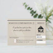 RSVP instapkaart naar MEXICO (Staand voorkant)