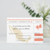 RSVP instapkaart naar MEXICO Kaart (Staand voorkant)
