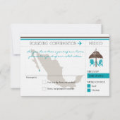 RSVP Instapkaart NAAR Mexico Kaart (Voorkant)