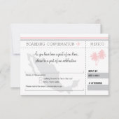 RSVP Instapkaart NAAR MEXICO Kaart (Voorkant)