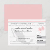 RSVP Instapkaart NAAR MEXICO Kaart (Voorkant / Achterkant)