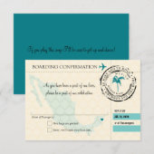 RSVP Instapkaart NAAR Mexico Kaartje (Voorkant / Achterkant)