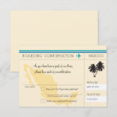 RSVP-instapkaart naar Mexico RSVP Kaartje (Voorkant / Achterkant)