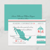 RSVP-instapkaart naar Mexico RSVP Kaartje (Voorkant / Achterkant)