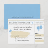 RSVP-instapkaart naar Puerto Rico RSVP Kaartje (Voorkant / Achterkant)