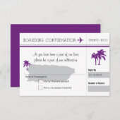 RSVP-instapkaart naar Puerto Rico RSVP Kaartje (Voorkant / Achterkant)