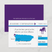 RSVP-instapkaart naar Puerto Rico RSVP Kaartje (Voorkant / Achterkant)