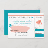 RSVP-instapkaart naar Puerto Rico RSVP Kaartje (Voorkant / Achterkant)