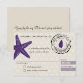 RSVP-instapkaart naar Saint Lucia Kaart (Voorkant / Achterkant)